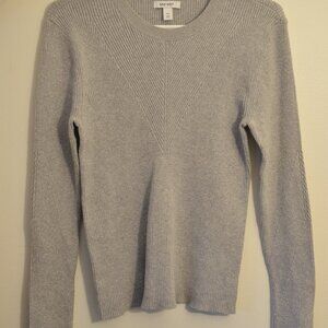 Gray/Silver Sparkly Nine West Sweater - Medium